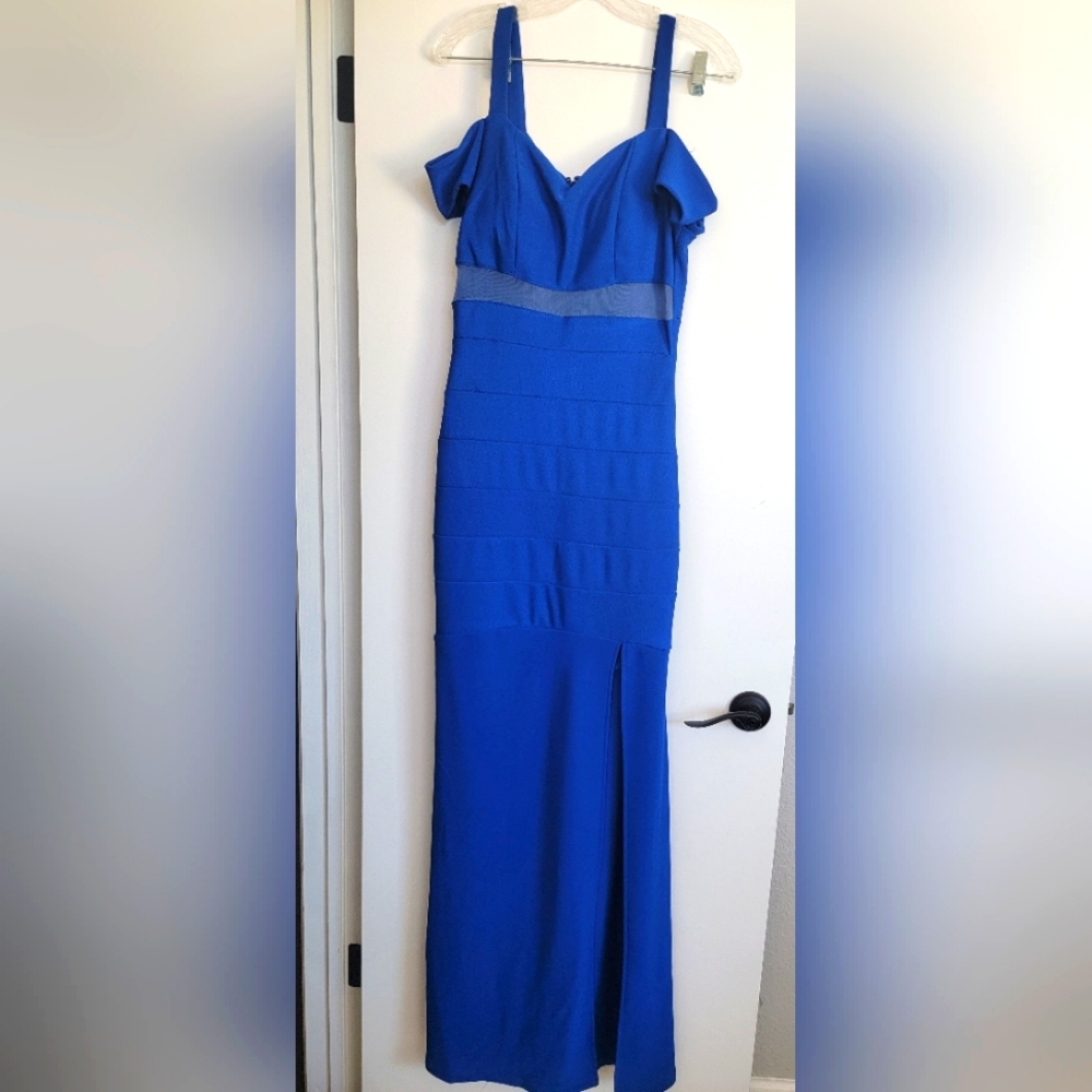 Long off shoulder dress